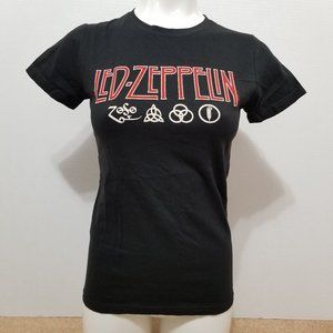 Led Zeppelin shirt Medium Zoso symbols logo graphic band merch Page Plant